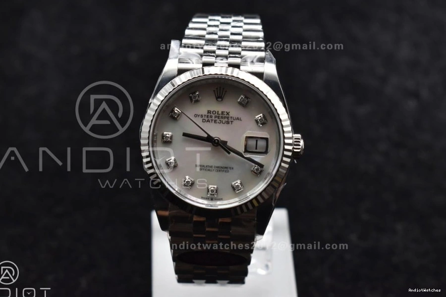 Bracelet Steel Diamonds Chic 126234 Edition Jubilee 904L VR 1:1 DateJust 570 on Clean 36 White Best MOP Dial 0322